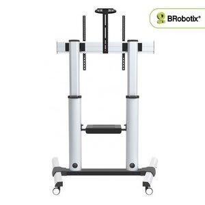 Brobotix Soporte De Piso Móvil Para Tv De 60" A 100" Soparta Hasta 100 Kg. Orientación De Tv Horizontal Y Vertical - Vesa: 400x400 600x400 600x600 800x600 1000x600 - Smart Tv, Soporte Para Tv , Soporte Para Pared Tv, Soporte Tv, Soporte Universal, Pantalla Tv, Carro Pantalla, Carrito Pantalla, Movil. Compatible Con Pantallas Lg®, Hisense®, Samsung® , Sansui®. Soporte Móvil Para Tv, Carro Para Tv, Carro Para Pantallas, Soporte De Tv Tipo Carro, Carro De Transporte Para Televisor, Carrito Para Tv, Carro Multimedia, Carrito Soporte Móvil, Carro Pantallas, Soporte Tv Tipo Carro, Pulgadas, Smart Tv, Smart Led Lcd, Vesa, Pantalla De Plasma. - Image 3