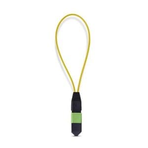Adaptador Bucle Invertido Mpo-12 Monomodo 9/125 Mpo/Mtp Macho - Probador Bucle Invertido Mpo/Mtp Macho - Probador De Conector Mpo/Mtp-Apc De Fibra óptica