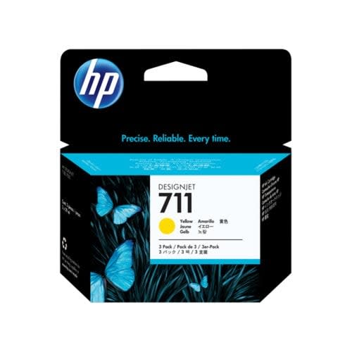HP Impresion Pack De Ahorro De 3 Cartuchos De Tinta Designjet Hp 711 De 29 Ml Amarillo