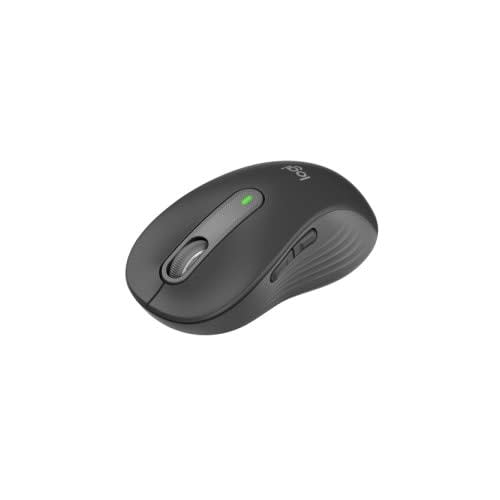 Mouse Logitech Signature M650 L - Frecuencia Bluetooth/Radio - Usb - óptico - 5 Botón(es) - 5 Botón(es) Programable(s) - Grafito - Inalámbrico - 2000 Dpi - Rueda De Desplazamiento - Grande Tamaño De La Mano/Palma