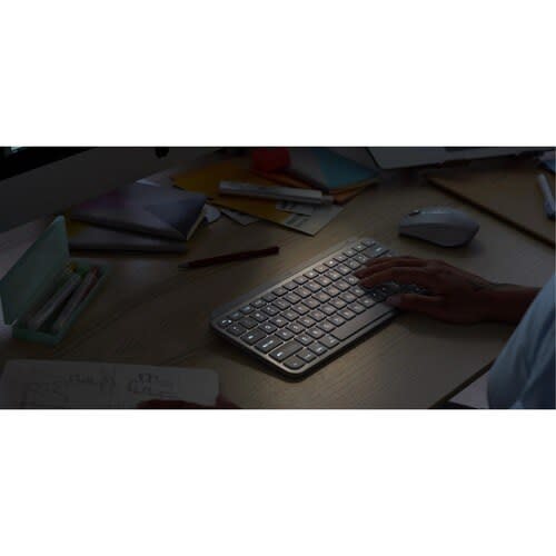 Logitech Mx Keys Mini Teclado - Inalámbrico Conectividad - Español - Gris - Mx Llave De Contacto - Bluetooth/Rf - 5 - 10m - Mac, Pc