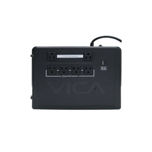 Vica Bflow Revolution 900, No-Break Con Regulador Integrado, Capacidad De 900va / 500w, Certificado Nom, 6 Tomas Reguladas Y Respaldadas, Puerto Usb Para Recarga De 1 Amp, Pantalla Lcd, 3 Años De Garantía En Partes Y 2 Años En Baterías, Posición Horizontal O Vertical. Tiempo Estimado De Respaldo 8-9 Min A Media Carga, 3-4 Min A Carga Completa. *el Tiempo De Respaldo Depende De La Carga Que Conectamos Al Equipo. *uso Recomendado Al 80% De Su Capacidad.