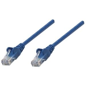 Intellinet Intellinet Cable Patch Cat 6, 3.0m(10.0f) Utp Azul - Cable For Conmutador, Módem, Router, Panel De Conexión, Enchufe De Pared, Dispositivo De Red - 1gbit/S - Cable De Conexión - Oro Contacto Chapado - Azul