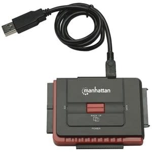 Manhattan Manhattan Adaptador Usb 2.0 A Hdd Ide40/Sata Otb - Manhattan Adaptador Usb De Alta Velocidad 2. A Sata/ Ide