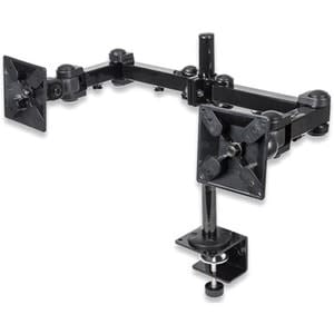 Manhattan Soporte Monitor P/2 Monitor 13 A 24" Escritorio - Altura Ajustable - 2 Pantalla(s) Admitidas - 33cm A 68.6cm (27") Para Pantalla Plana - 12kg Capacidad De Carga - 75 X 75, 100 X 100 - Compatible Con Montura Vesa - Robusto - Metal Fundido - Image 4