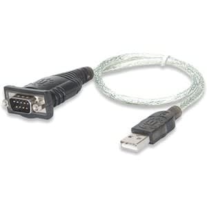Manhattan Cable Adaptador/Convertidor De Usb A Puerto Serie 45 Cm Chip Prolific Pl-2303 - Manhattan Convertidor Usb A Puerto Serie