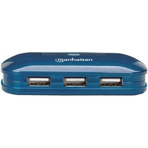 Hub Usb V2.0 7 Ptos Azul Con Fuente - 7 Total Usb Port(s) - 7 Usb 2.0 Port(s) - Pc, Mac - Image 6