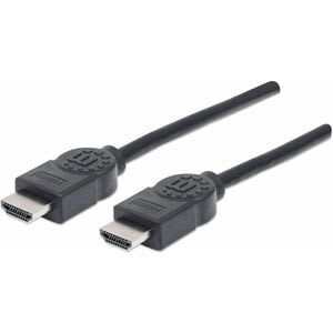 Manhattan Cable Hdmi 1.4 M-M 5.0m+ethernet - Cable For Reproductor Blu-Ray, Consola De Juegos, Receptor Estéreo, Pc, Dispositivo De Audio/Vídeo, Sistema Estéreo - 10.2gbit/S - Admite Hasta3840 X 2160 - Apantallado - Níquel Contacto Chapado - 30 Awg - Negro - Image 3