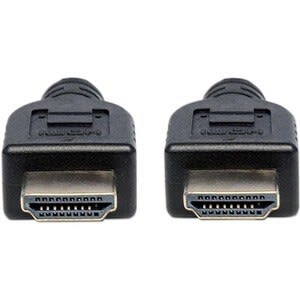 Manhattan Cable Hdmi 2.0 Intramuro M-M 2.0m - Cable For Tv, Dispositivo De Audio/Vídeo, Consola De Juegos, Reproductor Blu-Ray, Pc - 18gbit/S - Admite Hasta1920 X 1080 - Apantallado - Oro Contacto Chapado - 30 Awg - Negro