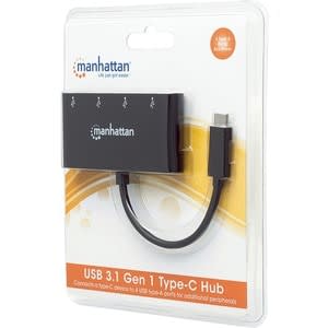 Manhattan Hub Usb-C 4 Ptos A - 4 Total Usb Port(s) - 4 Puerto(s) Usb 3.1 - Pc, Linux, Mac - Image 3