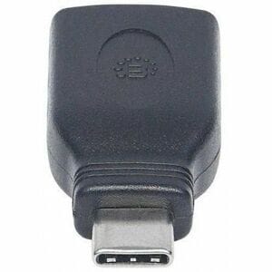 Manhattan Adaptador Usb-C V3.1, Cm-Ah Negro - 1x Usb Tipo A De 8 Pines (hembra) - 1 X Usb Tipo C De 24 Pines - Macho - Níquel Conector - Negro - Image 5