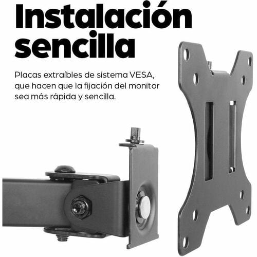 Manhattan Soporte Monitor P/2 Monitor 13 A 32" Escritorio - 2 Pantalla(s) Admitidas - 33cm A 81.3cm (32") Para Pantalla Plana - 16kg Capacidad De Carga - 75 X 75, 100 X 100 - Image 8