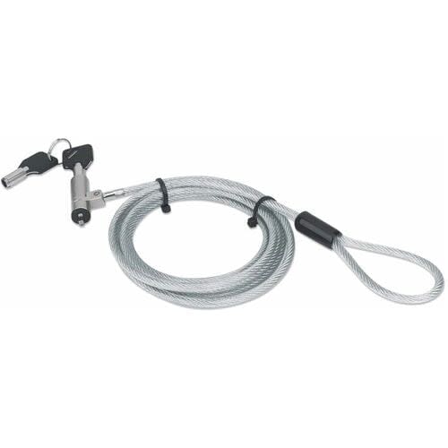 Candado De Seguridad Wedge N17 Para Portatiles 2m Cable De Acero 2 Llaves - 2m - Cierre Con Llave - Negro Transparente - Cloruro De Polivinilo (pvc), Acero, Aleación De Zinc Fundido - Para Portátil - Image 2