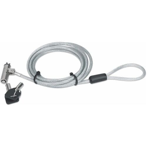 Candado De Seguridad Wedge N17 Para Portatiles 2m Cable De Acero 2 Llaves - 2m - Cierre Con Llave - Negro Transparente - Cloruro De Polivinilo (pvc), Acero, Aleación De Zinc Fundido - Para Portátil - Image 3