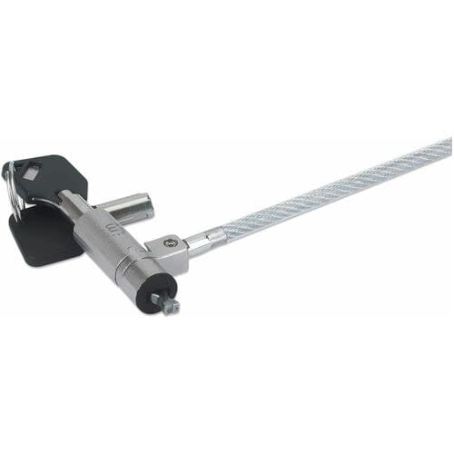 Candado De Seguridad Wedge N17 Para Portatiles 2m Cable De Acero 2 Llaves - 2m - Cierre Con Llave - Negro Transparente - Cloruro De Polivinilo (pvc), Acero, Aleación De Zinc Fundido - Para Portátil - Image 5