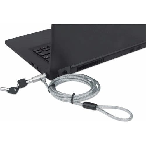 Candado De Seguridad Wedge N17 Para Portatiles 2m Cable De Acero 2 Llaves - 2m - Cierre Con Llave - Negro Transparente - Cloruro De Polivinilo (pvc), Acero, Aleación De Zinc Fundido - Para Portátil - Image 6