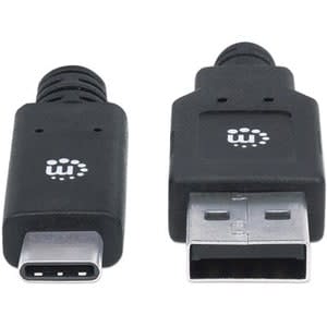 Manhattan Cable Usb-C V3.1, C-A 2.0m Negro - 5gbit/S - Apantallado - Níquel Contacto Chapado - 30 Awg - Negro - Image 2