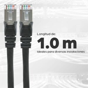 Manhattan 91.44cm Categoría 6a Cable De Red - Cable For Dispositivo De Red, Router, Módem - 10gbit/S - Cable De Conexión - Apantallado - Oro Conector Chapado - 26 Awg - Negro - Image 8