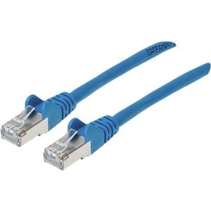Manhattan 741507 4.27m Categoría 6a Cable De Red - Cable For Dispositivo De Red, Módem, Router - 10gbit/S - Cable De Conexión - Apantallado - Oro Contacto Chapado - 26 Awg - Azul - Image 4