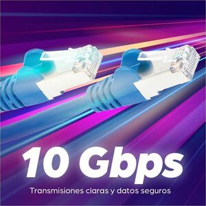Manhattan 741507 4.27m Categoría 6a Cable De Red - Cable For Dispositivo De Red, Módem, Router - 10gbit/S - Cable De Conexión - Apantallado - Oro Contacto Chapado - 26 Awg - Azul - Image 6