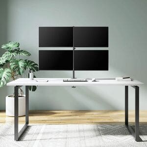 Manhattan Soporte Monitor P/4 Monitor 13 A 32" Escritorio - Altura Ajustable - 4 Pantalla(s) Admitidas - 33cm A 81.3cm (32") Para Pantalla Plana - 32kg Capacidad De Carga - 75 X 75 - Compatible Con Montura Vesa - Metal Fundido, Acero - Image 10