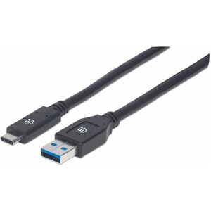 Manhattan Cable Usb-C V3.1, C-A 3.0m Negro - 5gbit/S - Apantallado - Níquel Contacto Chapado - 28 Awg - Negro - Image 3