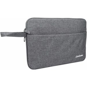 Manhattan Funda Para Notebook Gris 14.5" - Exterior Resistente Al Agua, Resistente A Condiciones Ambientales, Resistente A Salpicaduras, Resistente Al Desgaste, Resistencia A Golpes, Resistencia A Arañazos, Interior Resistente Al Agua - Poliéster Cuerpo - Poliéster, Poliéster 300d Exterior Material - Vellón Material Interior - Manejar - 270mm Altura X 383mm Ancho X 30.5mm Profundidad - Image 3