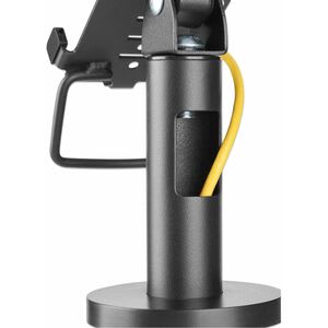 Soporte Terminal Punto De Venta Verifone V - Encimera, Independiente - Aluminio, Acero, Plástico - Negro - Para Terminal Punto De Venta, Lector De Tarjetas - Rotación De 360°, Seguro, Antirrobo, Inclinable, Manejar, Duradero, Gestión De Cableado, Almohadilla Antideslizamiento, Antideslizante, Resistencia A Arañazos, Ventilado/A, ... - Image 11