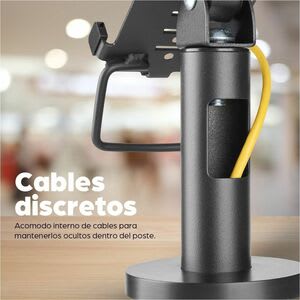 Soporte Terminal Punto De Venta Verifone V - Encimera, Independiente - Aluminio, Acero, Plástico - Negro - Para Terminal Punto De Venta, Lector De Tarjetas - Rotación De 360°, Seguro, Antirrobo, Inclinable, Manejar, Duradero, Gestión De Cableado, Almohadilla Antideslizamiento, Antideslizante, Resistencia A Arañazos, Ventilado/A, ... - Image 15
