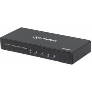Manhattan Bifurcador De Señal - Metálico - 4096 X 2160 - 600mhz Ancho De Banda De Vídeo Máximo - 10m Distancia Máxima De Funcionamiento - 1 X Entrada Hdmi - 4 X Salida Hdmi - Oro Cromado - Image 8