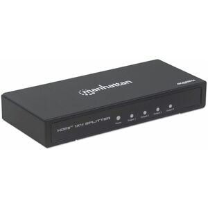 Manhattan Bifurcador De Señal - Metálico - 4096 X 2160 - 600mhz Ancho De Banda De Vídeo Máximo - 10m Distancia Máxima De Funcionamiento - 1 X Entrada Hdmi - 4 X Salida Hdmi - Oro Cromado - Image 9
