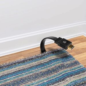 Manhattan Cable Hdmi 2.0 Plano M-M 1.0m - Cable For Tv, Sistema De Audio, Dispositivo De Audio/Vídeo, Proyector, Monitor, Portátil, Pc, Receptor A/V, Consola De Juegos, Playstation 4, Playstation 5, ... - Admite Hasta3840 X 2160 - Apantallado - Oro Contacto Chapado - 28 Awg - Negro - Image 6