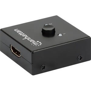 Manhattan Switch Bidireccional Hdmi 4k De 2 Puertos - 4096 X 2160 - 4k - 1080p - 2 Dispositivo De Entrada - 2 Pantalla - Reproductor De Disco Blu-Ray, Caja Set-Top, Receptor Satélite, Consola De Juegos - 4.88m Alcance - 1 X Entrada Hdmi - 2 X Salida Hdmi - Image 4
