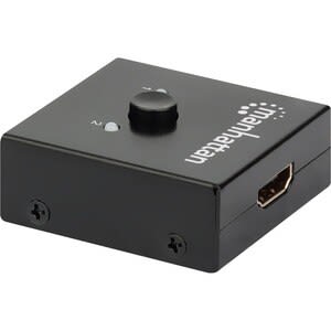 Manhattan Switch Bidireccional Hdmi 4k De 2 Puertos - 4096 X 2160 - 4k - 1080p - 2 Dispositivo De Entrada - 2 Pantalla - Reproductor De Disco Blu-Ray, Caja Set-Top, Receptor Satélite, Consola De Juegos - 4.88m Alcance - 1 X Entrada Hdmi - 2 X Salida Hdmi - Image 6