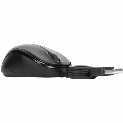 Mouse Mini Usb Retractil 2.5ft Plug And Play.windows Y Mac Negro