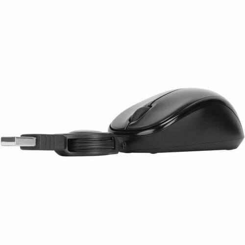 Mouse Mini Usb Retractil 2.5ft Plug And Play.windows Y Mac Negro