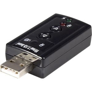 StarTech.com Startech.com Tarjeta De Sonido 7.1 Virtual Usb Externa Adaptador Convertidor - C-Media - Usb - 1 X Número De Puertos De Micrófono - 1 X Número De Entradas De Línea De Audio - 1 X Número De Salidas De Línea Audio