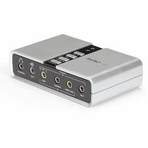 Startech.com Tarjeta De Sonido 7.1 Usb Externa Adaptador Conversor Puerto Spdif Audio Digital óptico - C-Media - Usb 2.0 - 48khz Velocidad De Muestreo Máxima En Lectura - Usb - 1 X Número De Salidas De Línea Audio