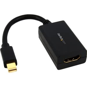 StarTech.com Startech.com Adaptador Mini Displayport A Hdmi - 1080p - Monitor Mini Dp A Hdmi - Dongle Convertidor De Video Pasivo Mdp 1.2 A Hdmi - Oro Conector - Negro