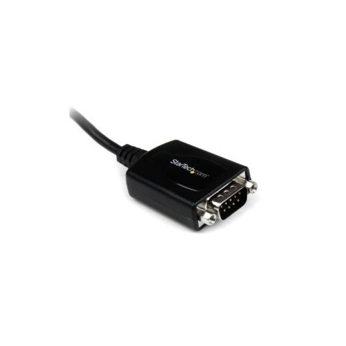 Startech.com Cable .3m Usb A Puerto Serial Serie Rs232 Db9 Con Retención Del Puerto De Asignación Com - Negro