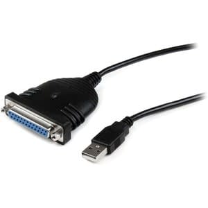 Startech.com Cable De 1.8m Adaptador De Impresora Paralelo Db25 A Usb A - Cable For Pc, Portátil, Impresora, Computador, Computadora De Escritorio - Extremo Prinicpal: Usb - Macho - 1.5mbit/S - Negro