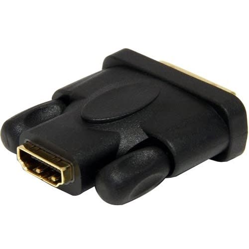 StarTech.com Startech.com Adaptador Hdmi® A Dvi - Dvi-D Macho - Hdmi Hembra - Convertidor - Negro - Oro Conector - Negro