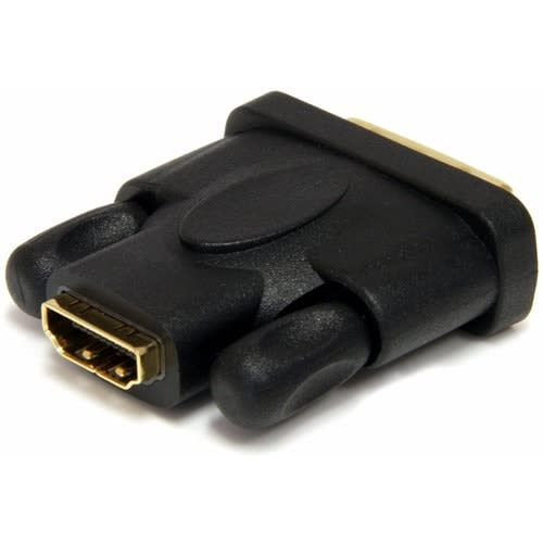 Startech.com Adaptador Hdmi® A Dvi - Dvi-D Macho - Hdmi Hembra - Convertidor - Negro - Oro Conector - Negro