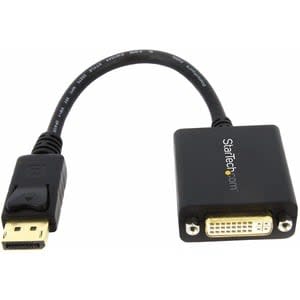 Startech.com Adaptador De Video Displayport A Dvi - Convertidor Externo Dp - Hasta 1920x1200 - Cable Pasivo - Negro