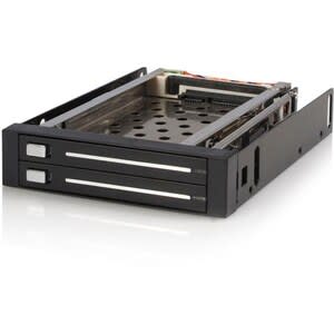 Startech.com Gabinete Rack Móvil Backplane De 2 Discos Duros Hdd Sata 2.5" Pulgadas Sin Bandeja Bahía 3.5" - 2 X Hdd Admitido - 2 X Ssd Admitido - 2 X Bahía Total - 2 X Bahía 2,5" - Aluminio - Image 4