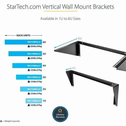 Startech.com Soporte De Acero Para Rack De Montaje Vertical En Pared Para Servidores 1u 19 Pulgadas - Image 18