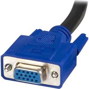 Startech.com Cable Kvm De 1.8m Todo En Uno Vga Usb A Usb B Hd15 - 2 En 1 - Cable For Conmutador Kvm - Extremo Prinicpal: 1 X 15-Pines Hd-15 - Macho