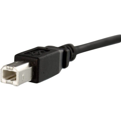 Startech.com Cable Usb De Montaje En Panel Usb B A Usb B De 30cm - Hembra A Macho - Apantallado - Negro