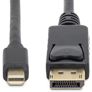 Startech.com Cable De 3m Adaptador De Mini Displayport 4k 1.2 Macho A Displayport Macho- Negro - Cable For Monitor, Dispositivo De Audio/Vídeo, Tv, Portátil, Proyector - 21.6gbit/S - Admite Hasta3840 X 2400 - Apantallado - Níquel, Oro Conector Chapado - Cmg - 32 Awg - Negro - Image 3