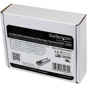 Startech.com Sfp Compatible Cisco Glc-Sx-Mm - 1000base-Sx - Multimodo 1gb - Sfp Ethernet Lc 550m - 850nm - Cisco Ie3400, Ie3300, Ie3200 - Para Redes De Datos, Redes ópticas - Fibra óptica - Multi-Modo1000base-Sx - Conectable Directamente, Intercambiable Directamente - Image 2